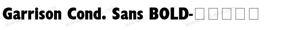 Garrison Cond. Sans BOLD字体转换